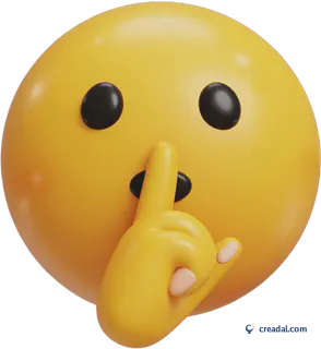 وجه إيموجي صامت