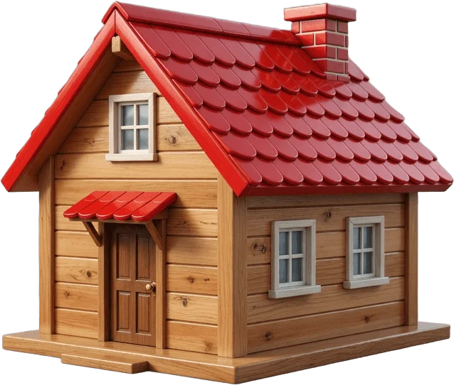 Wooden House Model