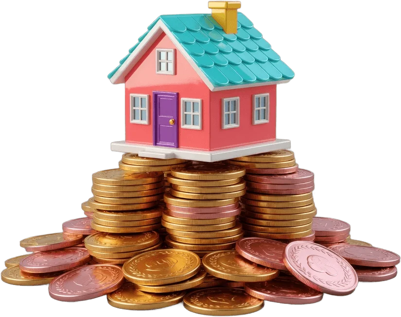 House on coins