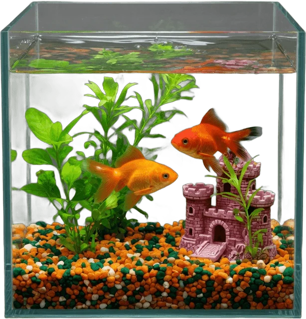 ガラス金魚水槽