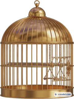 Goldener Vogelkäfig