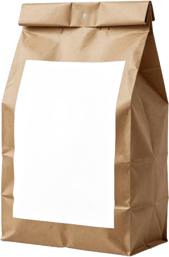 Sac croquettes kraft