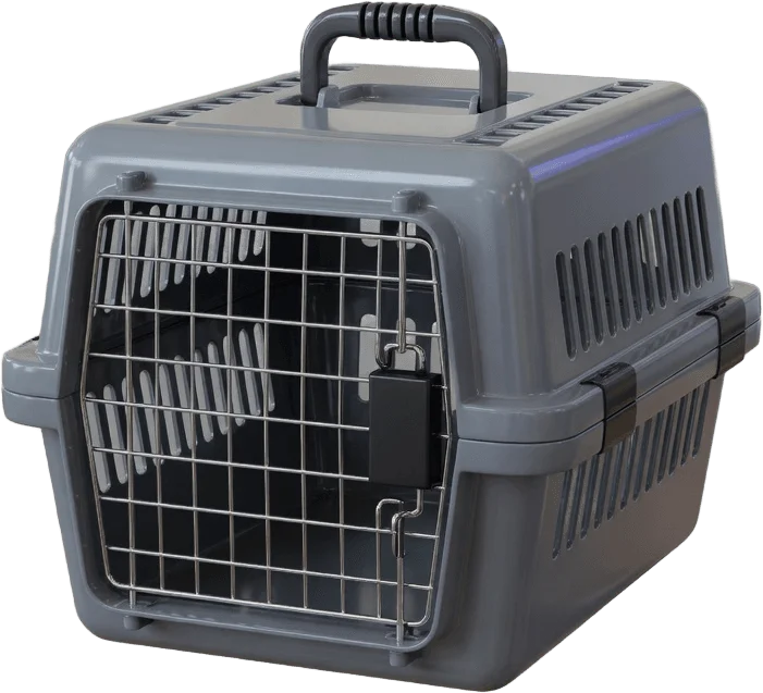 Cage de transport grise
