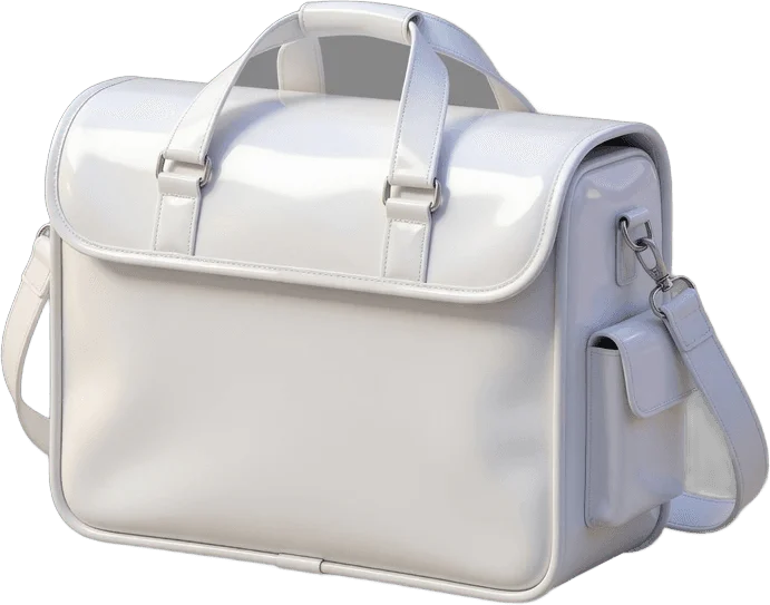 White veterinary bag