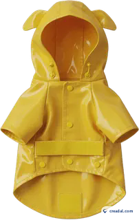 Gelber Hunde-Regenmantel