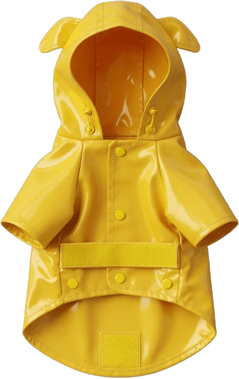 Imperméable jaune chien