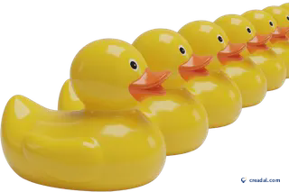 بط مطاطي أصفر