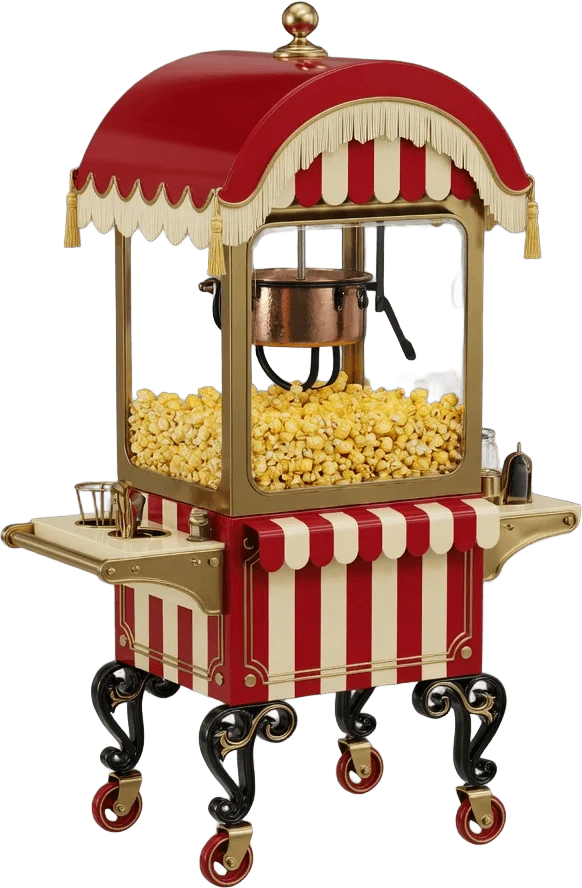 Vintage Popcorn Cart