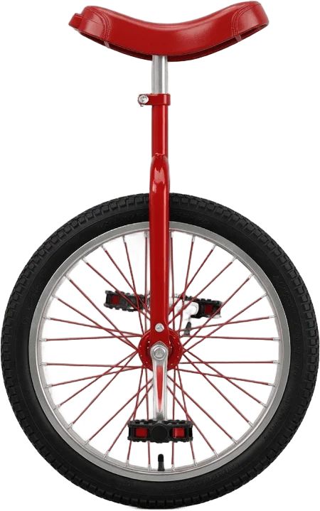Red Circus Unicycle