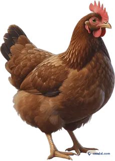 Poule brune de ferme