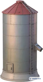 Haut silo à grains