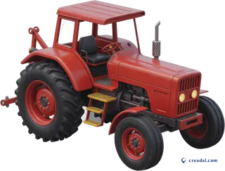 Tracteur Agricole Rouge