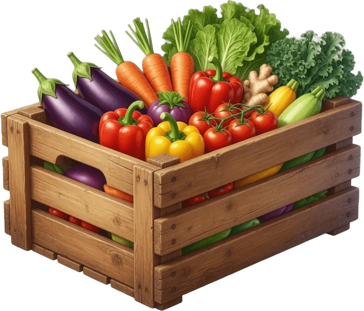 Caisse de légumes