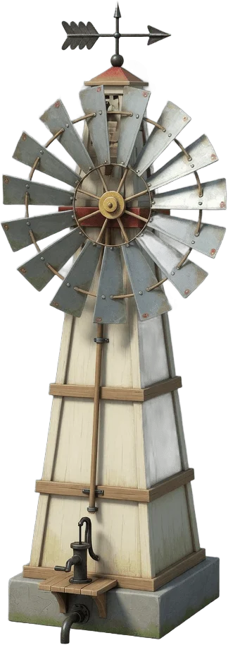 Farm Water Windmill