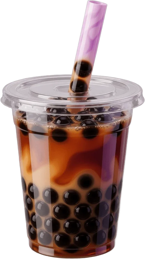 Copo de bubble tea