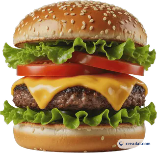 Grand hamburger au fromage