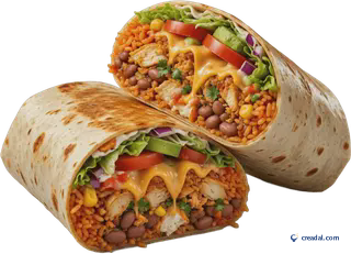 Burrito Coupé en Deux