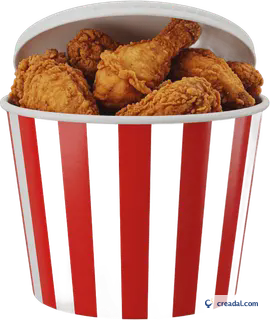 Seau de poulet vide