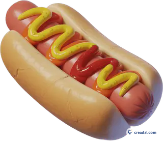 Hot-dog moutarde ketchup