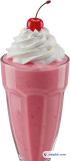 Grand milkshake fraise