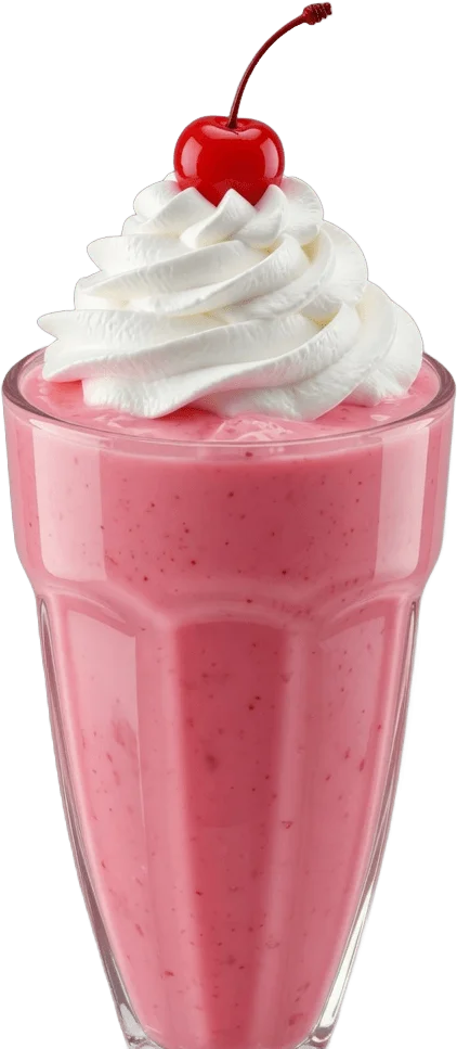 Milkshake alto de morango