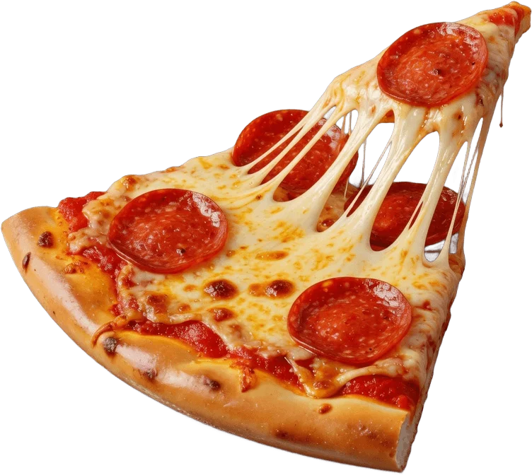 Fatia de pizza pepperoni