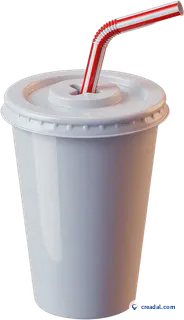 Gobelet avec paille