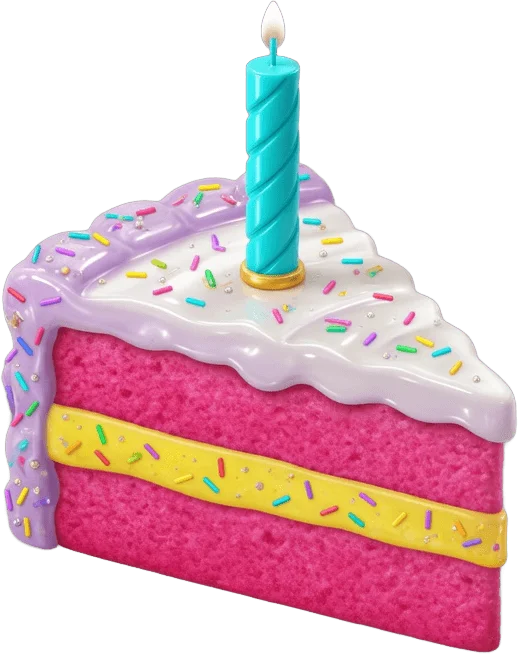 Birthday Cake Slice