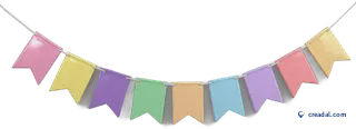 Pastel Pennant Garland