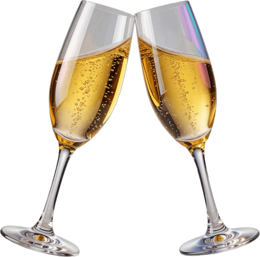 Verres de champagne