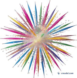 Colorful Fireworks Burst