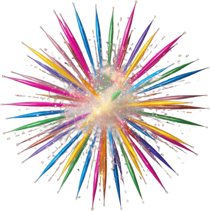 Buntes Feuerwerk