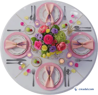 Decorated party table