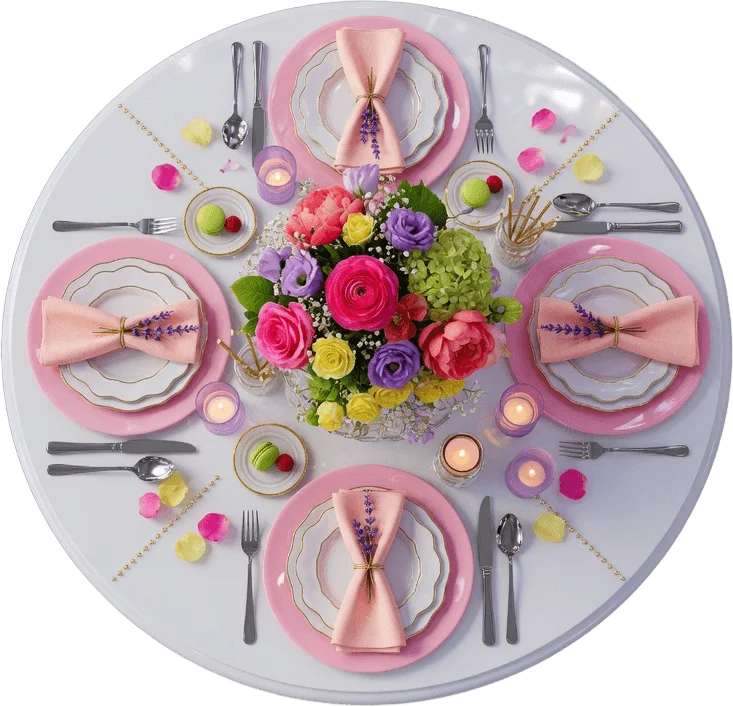 Decorated party table