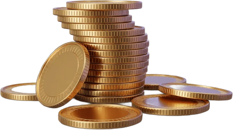 Shiny Gold Coin Stack