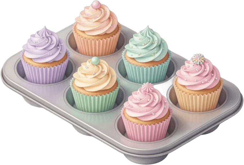 Pastel Muffin Tray