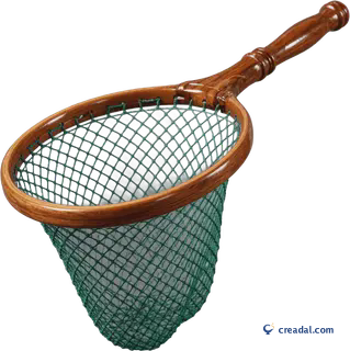 Wooden landing net
