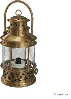 Vintage brass lantern