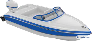 White speedboat