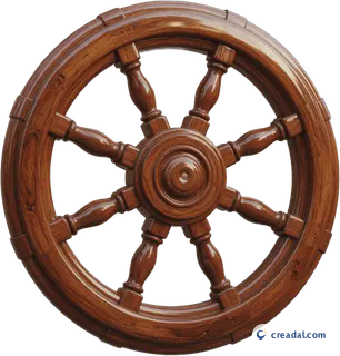 Wooden Ship Wheel