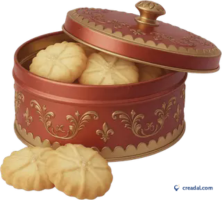 Decorative biscuit tin