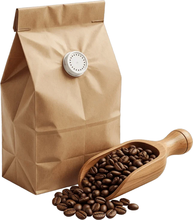 Kraftpapier-Kaffeebeutel