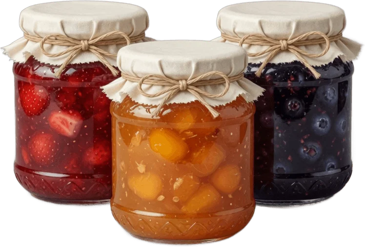 Three Jam Jars