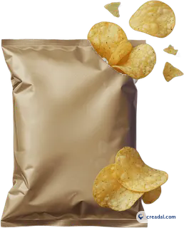 Spilling potato chips