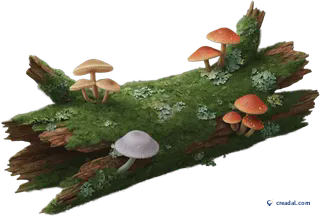 Fallen Mossy Log