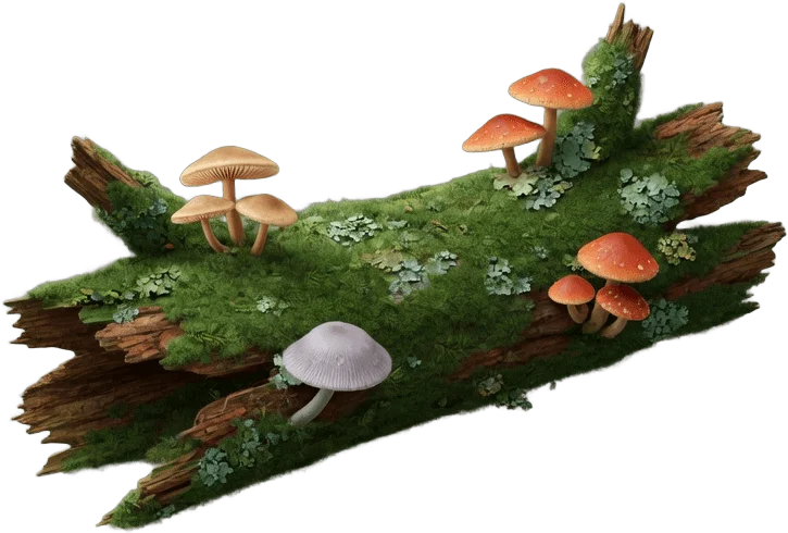 Fallen Mossy Log