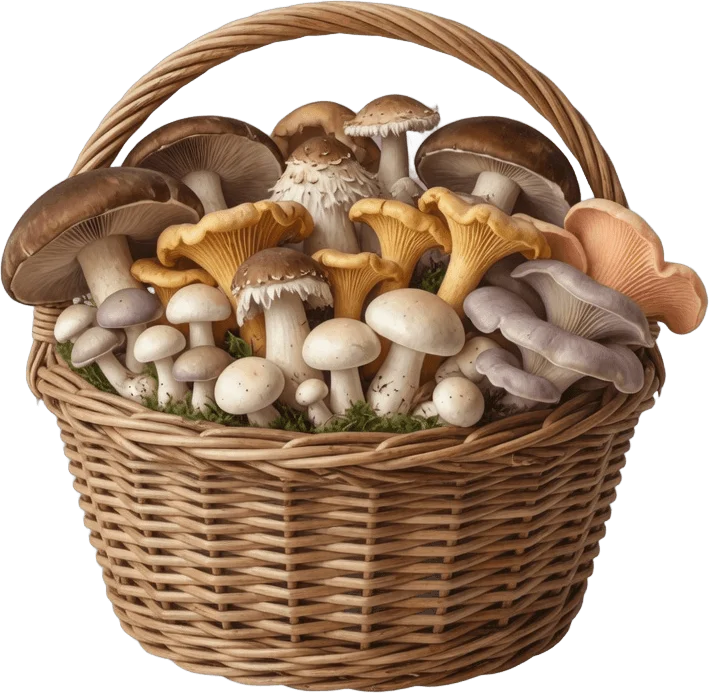 Panier de champignons
