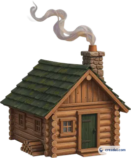 Smoky woodland cabin