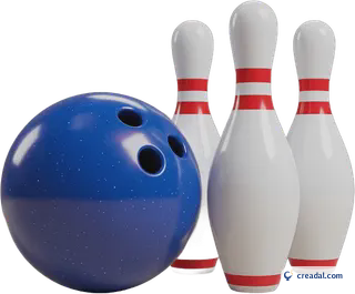 Blue bowling set