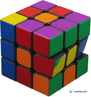 Partly Twisted Puzzle Cube